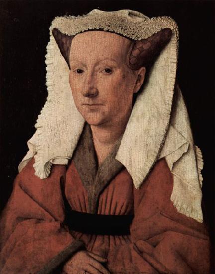 Jan Van Eyck Portrait of Margarete van Eyck oil painting picture